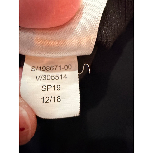 Athleta Women’s Black Athletic Pants Size 6 Stretch Zip Pockets Ankle Slit - Picture 10 of 12